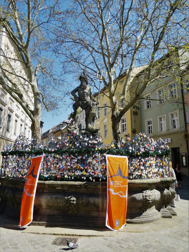 Bamberg - Welterbestätte -Neptunbrunnen am Grüner Markt