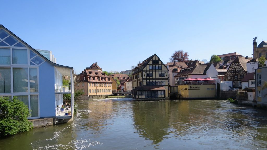 Bamberg - Welterbestätte - Blick auf die Regnitz