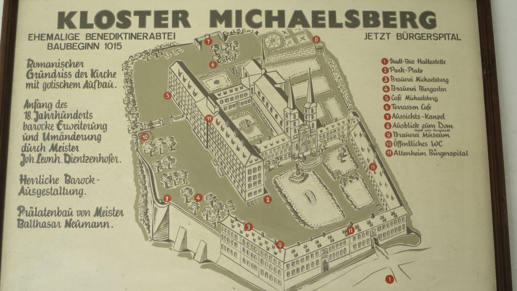 Bamberg - Welterbestätte - Plan Kloster Michaelsberg