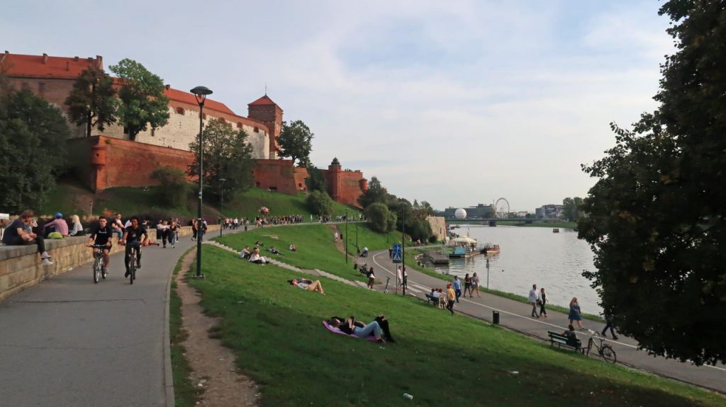 Blick auf Wawel und Weichsel