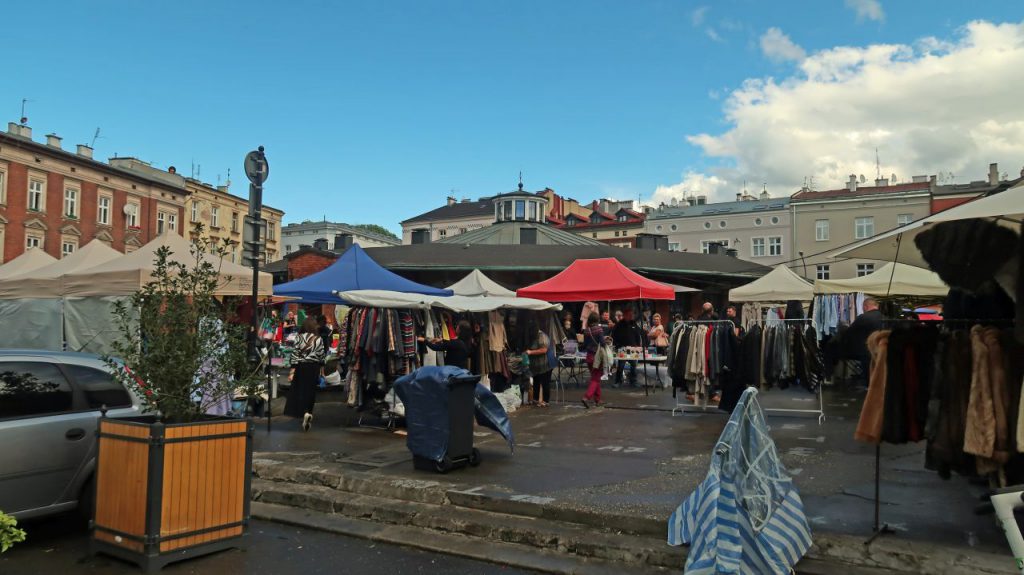 Auf dem Marktplatz Kazimierz-Viertel