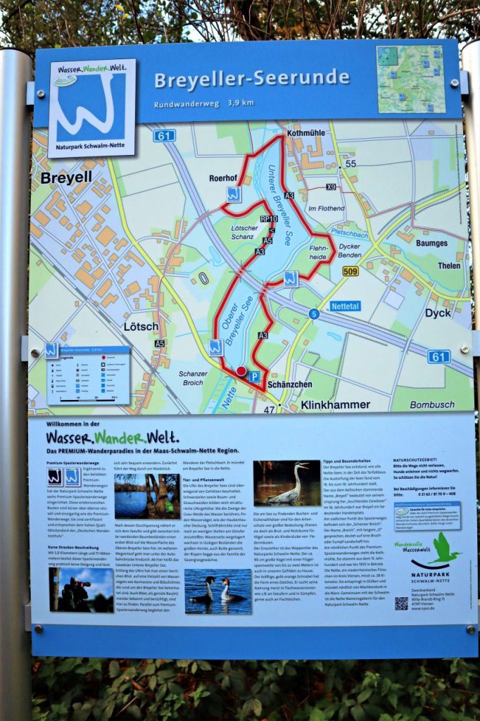 Karte Breyeller Seenrunde