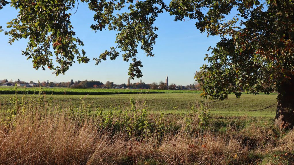 Blick von der Rur auf Karken