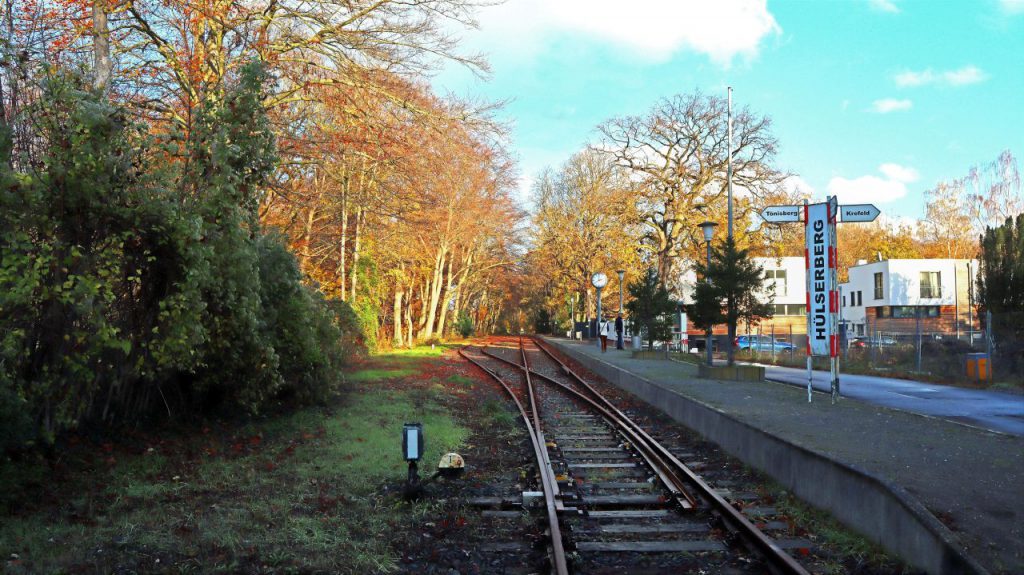 Bahnsteig Hülserberg Bahnhof (Dampfzug Schluff)