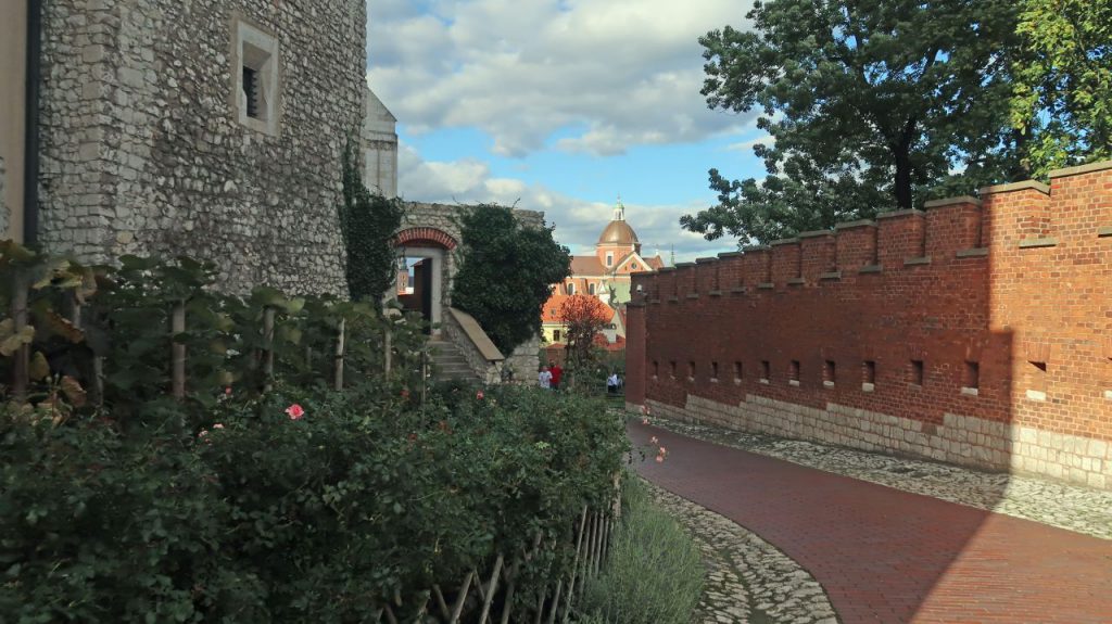 Zugang zu den Gärten auf dem Wawel