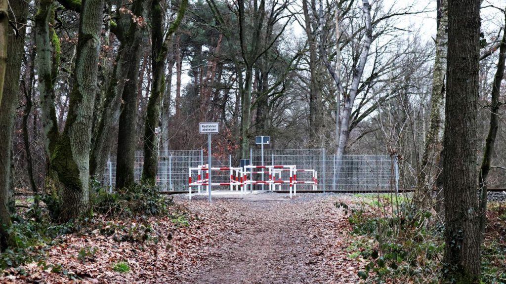 Bahnübergang im Beeckerwald