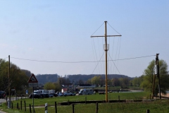 Fahnenmast Fähranleger Bislich