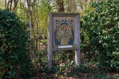 Heiligen Bild an der Storchenroute