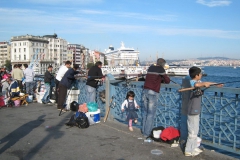 Blick von der Galatabrücke auf Portgalata