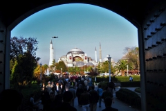Blick von Sultan Ahmed Moschee zur Hagia Sofia