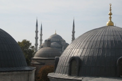 Blick von der Hagia Sofia auf die Sultan Ahmed Moschee