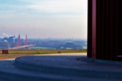 Blick vom Geleucht auf Rheinbrücke Beeckerwerth