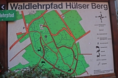 Karte Waldlehrpfad Hülserberg