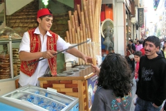 Eisverkäufer Istiklal Caddesi