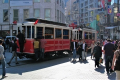 Tram in der Istiklal Caddesi