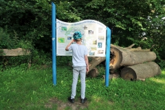 Karte an der Schwalmquelle