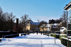 Blick vom Eingang zum Schloss