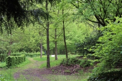 Am Wassergarten der Sequoiafarm