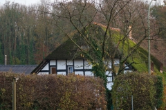 Rietgedecktes Fachwerkhaus in Schwaam