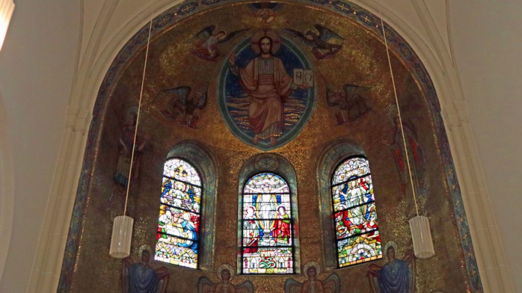 Mosaik Pfarrkirche St. Sebastianus Hülchrath