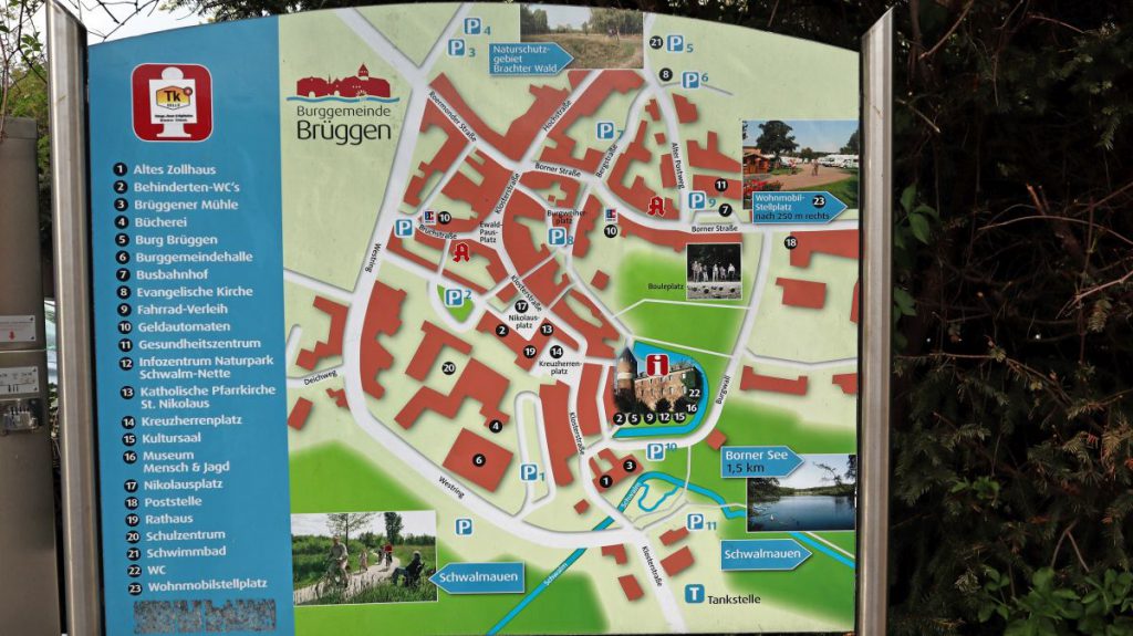 Karte Burggemeinde Brüggen
