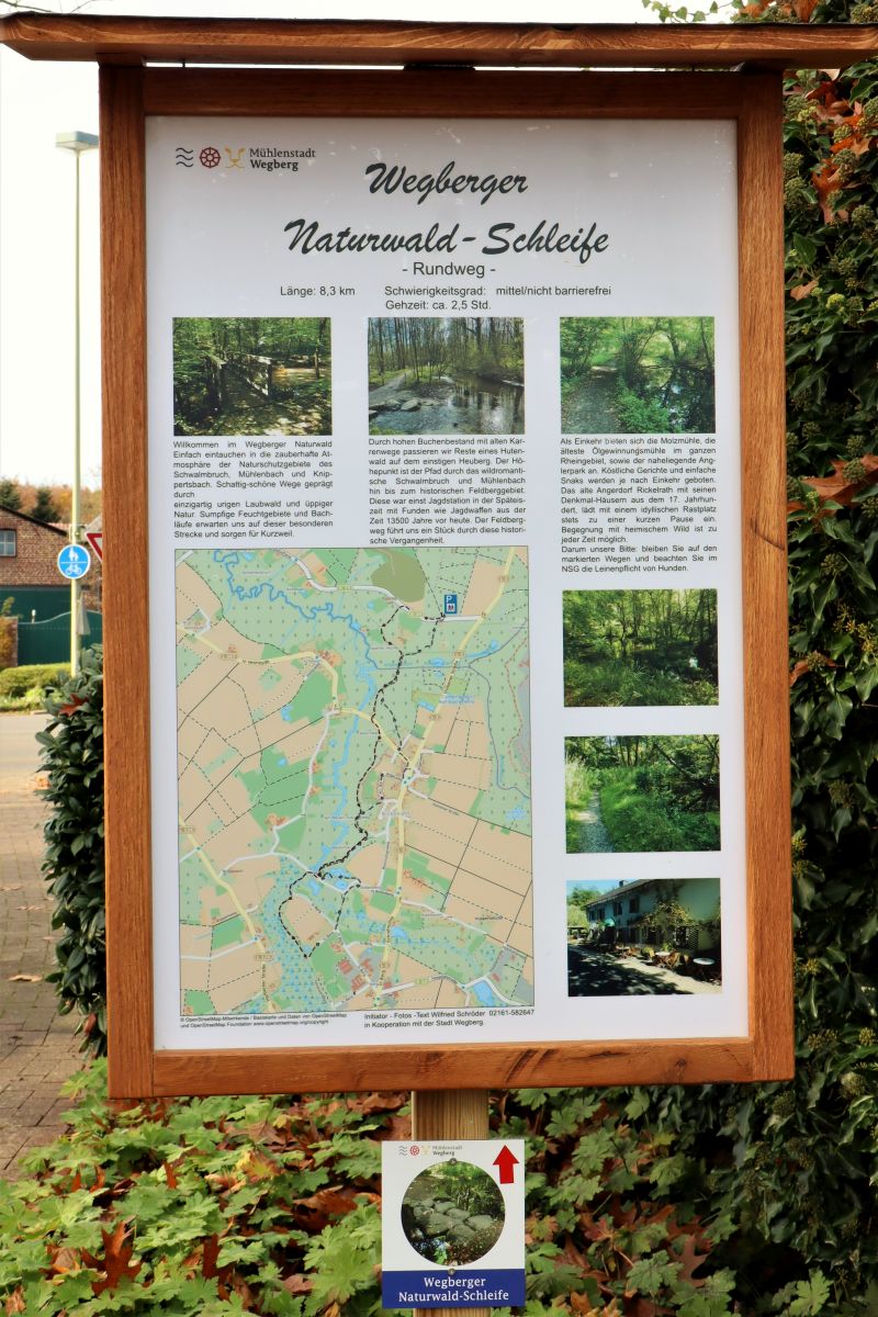 Karte Wegberger Naturwald-Schleife