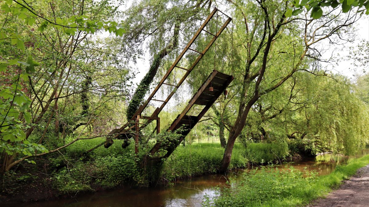 Alte Zugbrücke an der Schwalm bei Lüttelforst