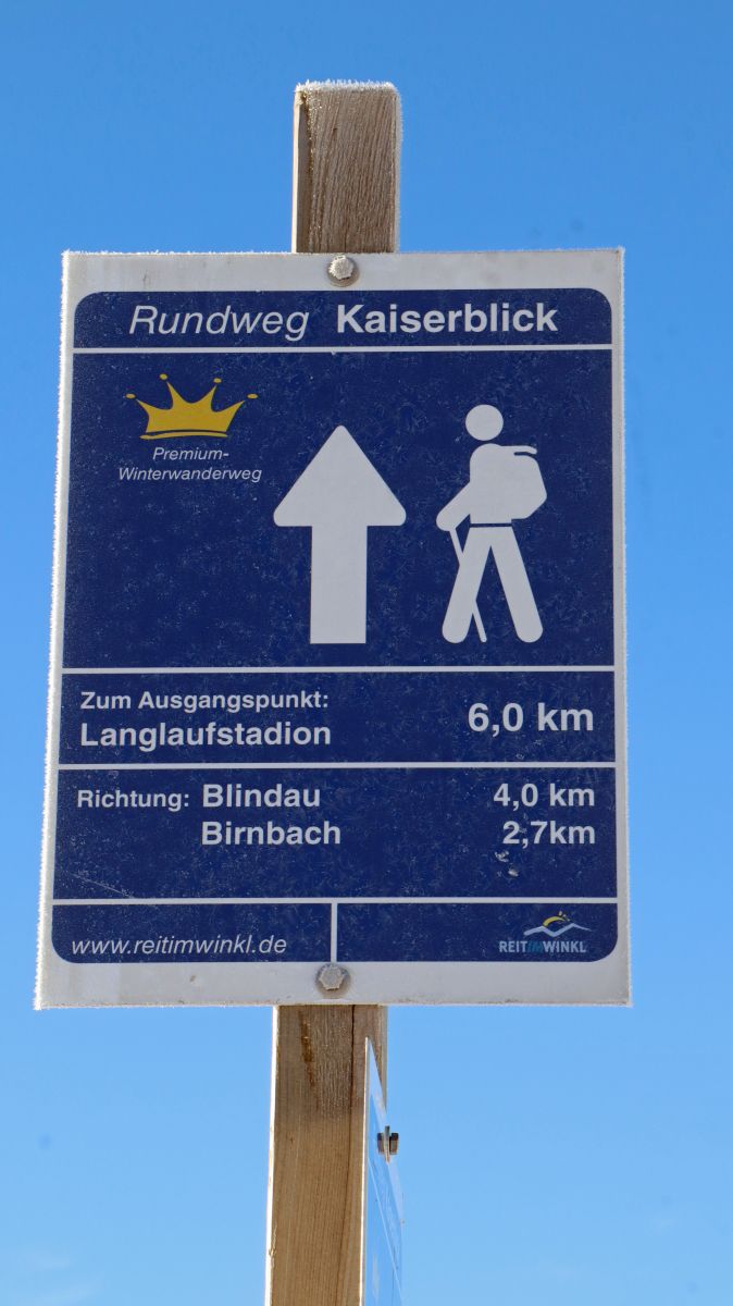 Beschilderung Rundweg Kaiserblick