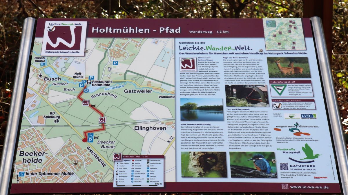 Karte Holtmühlen-Pfad