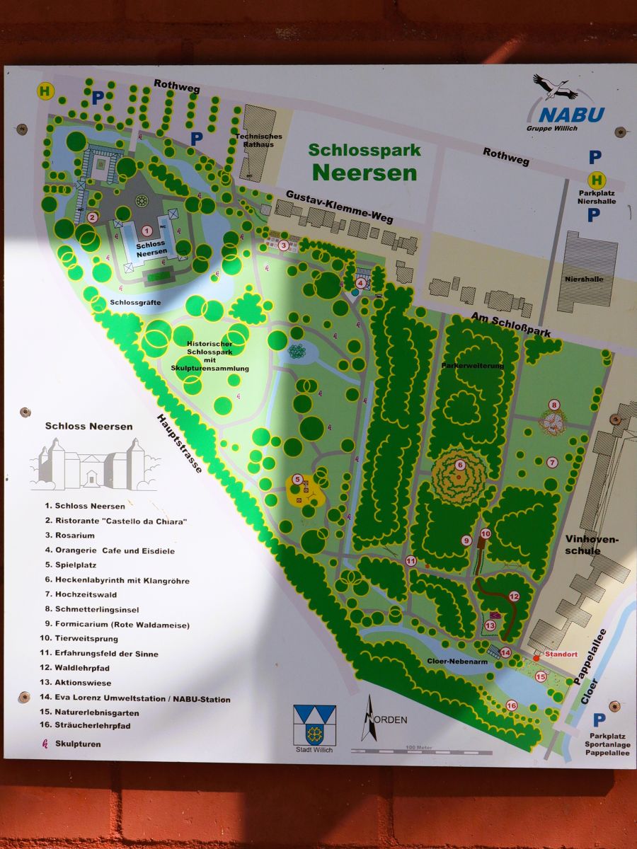 Karte Schlosspark Neersen
