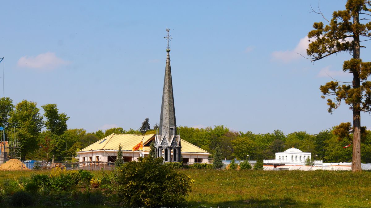 Ehemalige Turmspitze des Kloster St. Ludwig