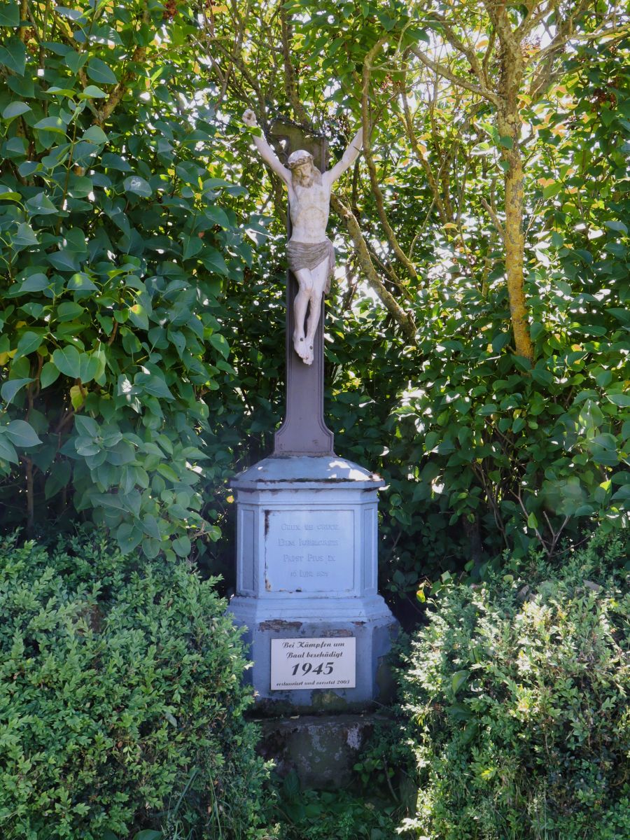 Wegekreuz in der Nähe des Blauen Walds bei Baal