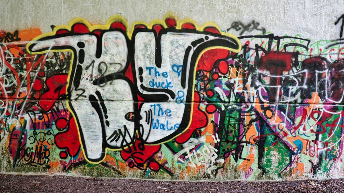 Graffitis Starßenunterführung