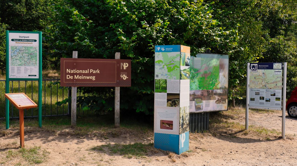 Infotafeln am Nationaal Park de Meinweg