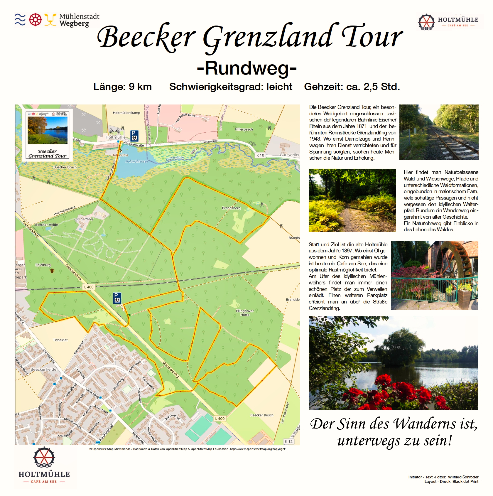Karte Beecker Grenzland Tour