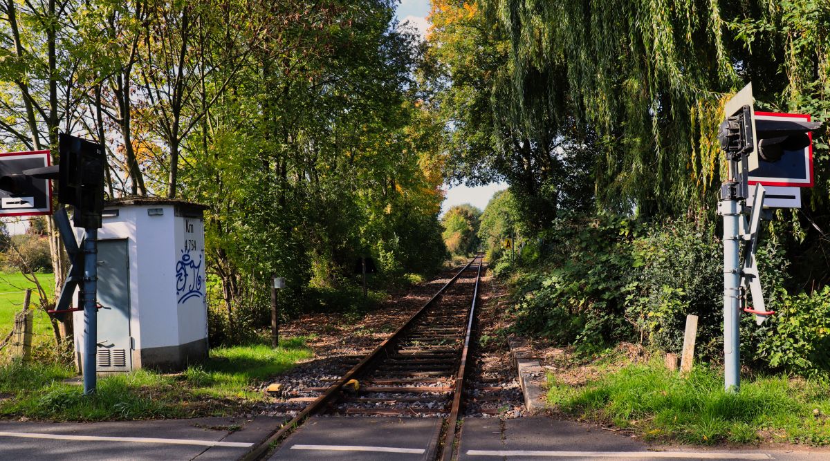 Bahnübergang am Rüttgersteg