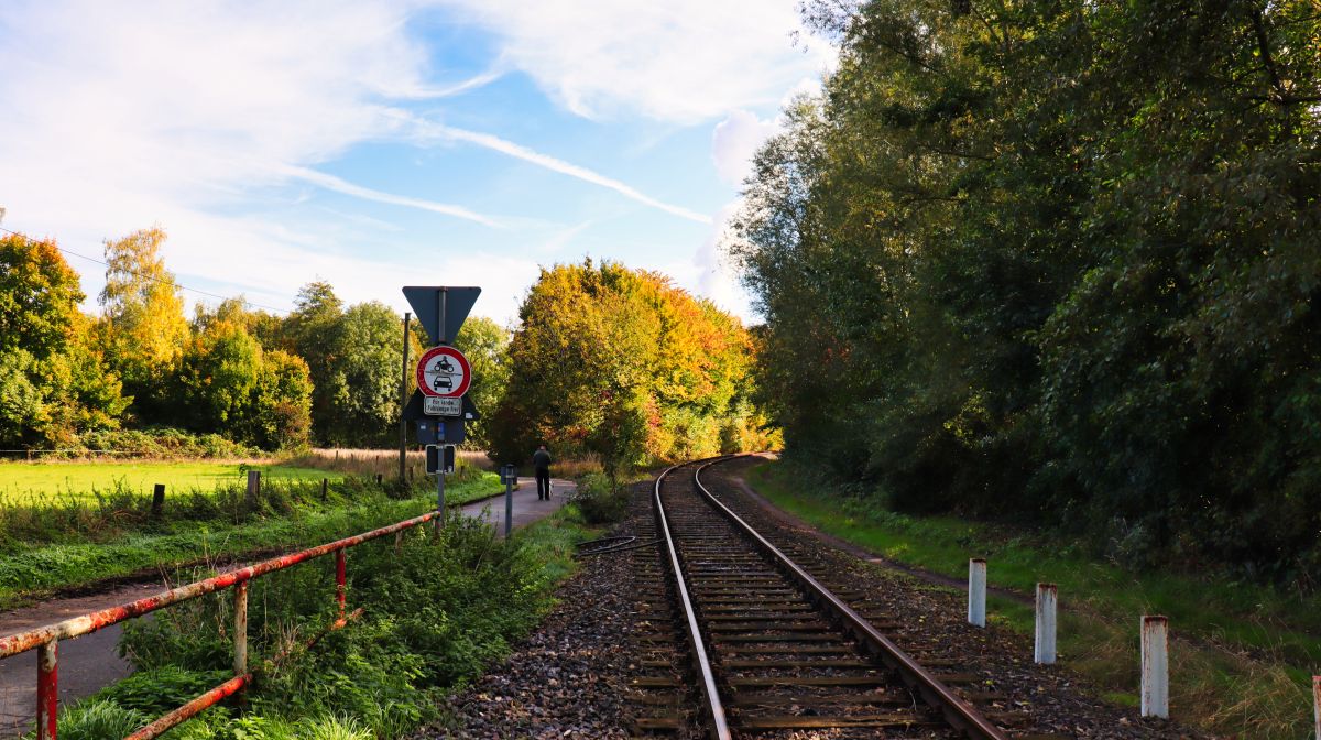 Bahnlinie am Rüttgersteg